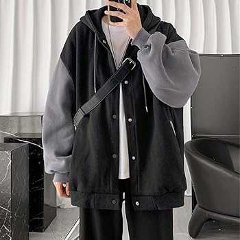 Amazon.co.jp: [Liaziong] パーカー メンズ 長袖 ジップアップ